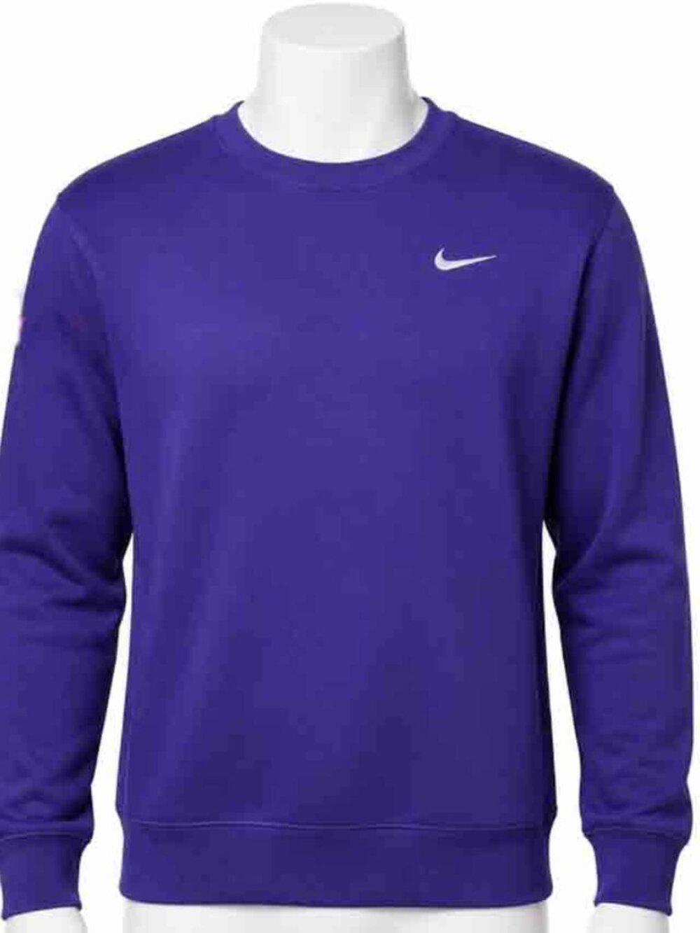 Nike Purple Sweatshirt Cotton Blend Crewneck CJ1614-545 Men's Size Medium